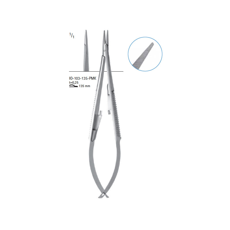 Microsurgical needle holder